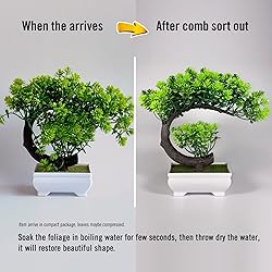 yoerm Small Artificial Plants Greenery Desktop