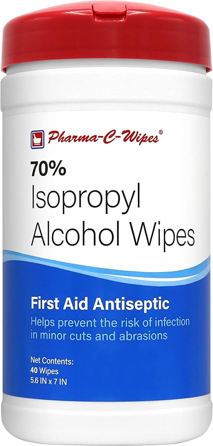 Isopropyl Alcohol Wipes (1 Canister of 