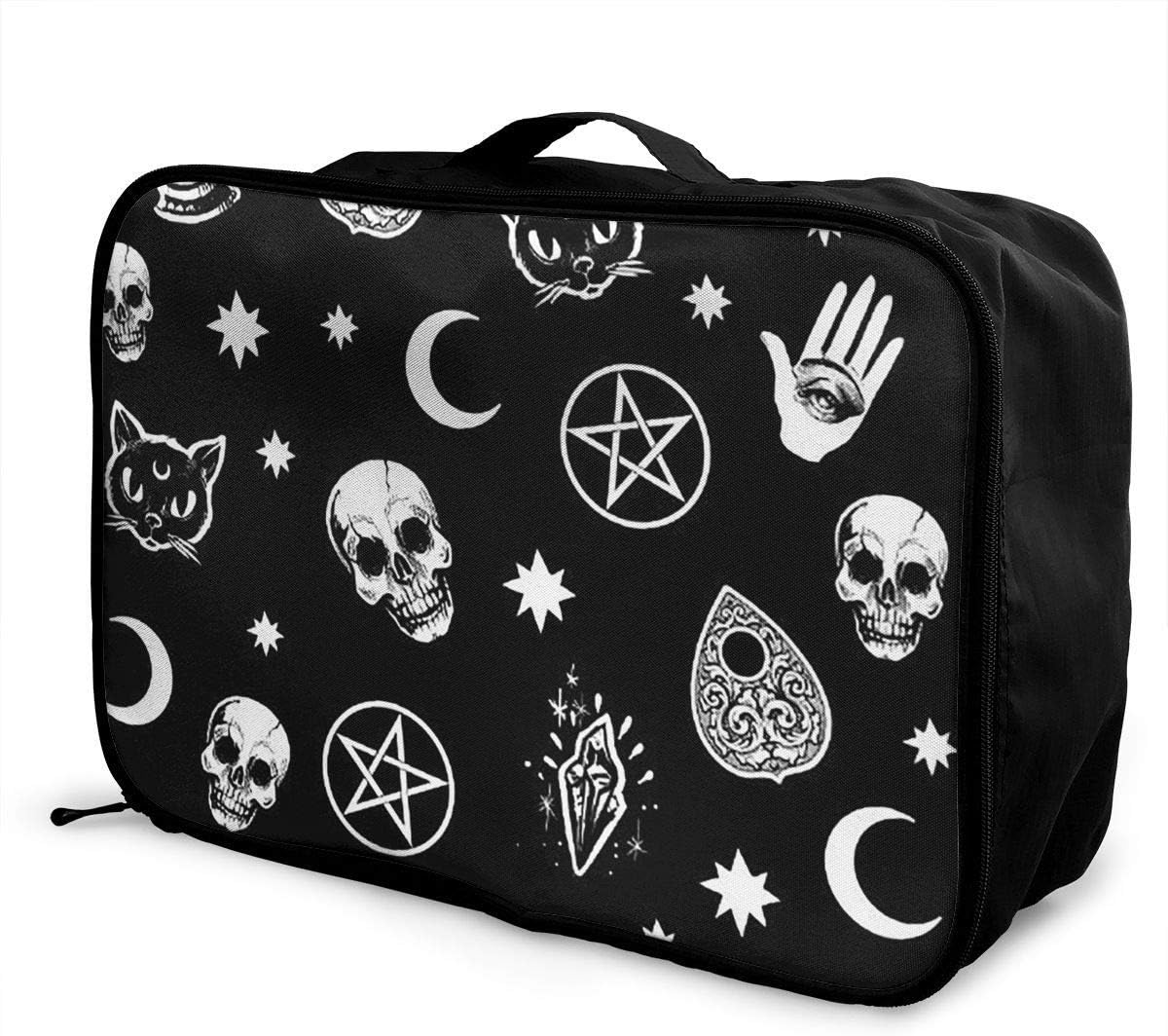 skull carry on luggage