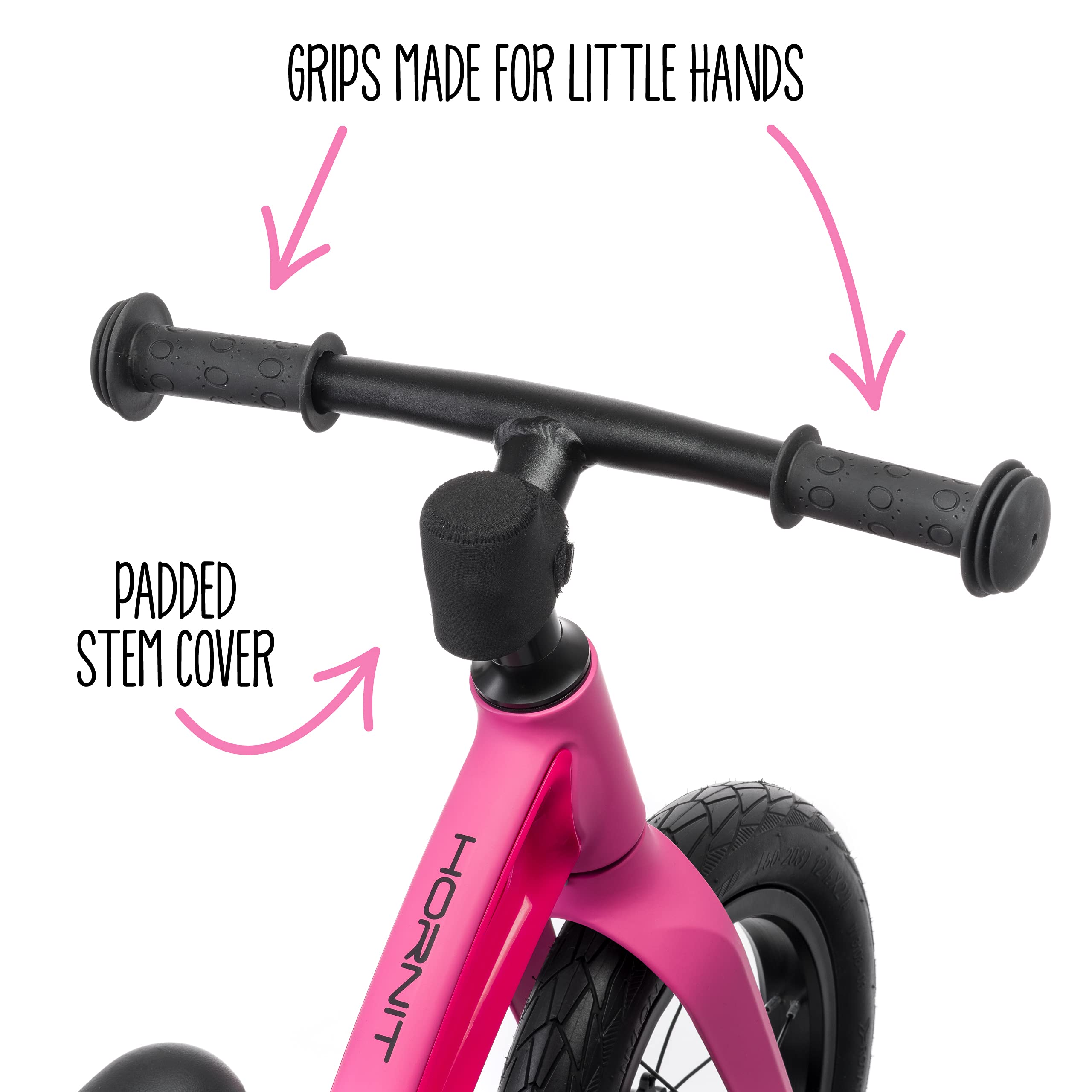 Hornit AIRO Balance Bike for 18 Month Toddlers to 5 Year Old Kids, Super Lightweight Magnesium Alloy
