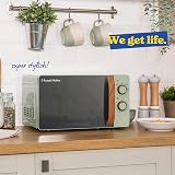 Russell Hobbs RHMM713MG-N 17 Litre Microwave Matt Green Wood Effect Handle view 7