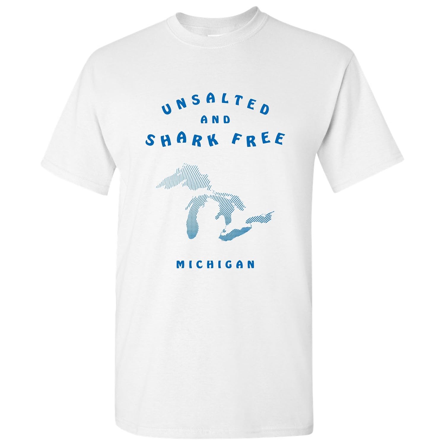 Unsalted and Shark Free Great Lakes Basic Cotton T-Shirt