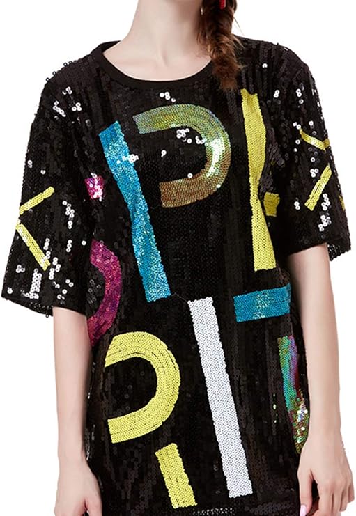 shimmer t shirt dress