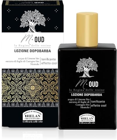 Helan M Oud Mens Aftershave Refreshing Calming Sensitive Skin 75ml Italy