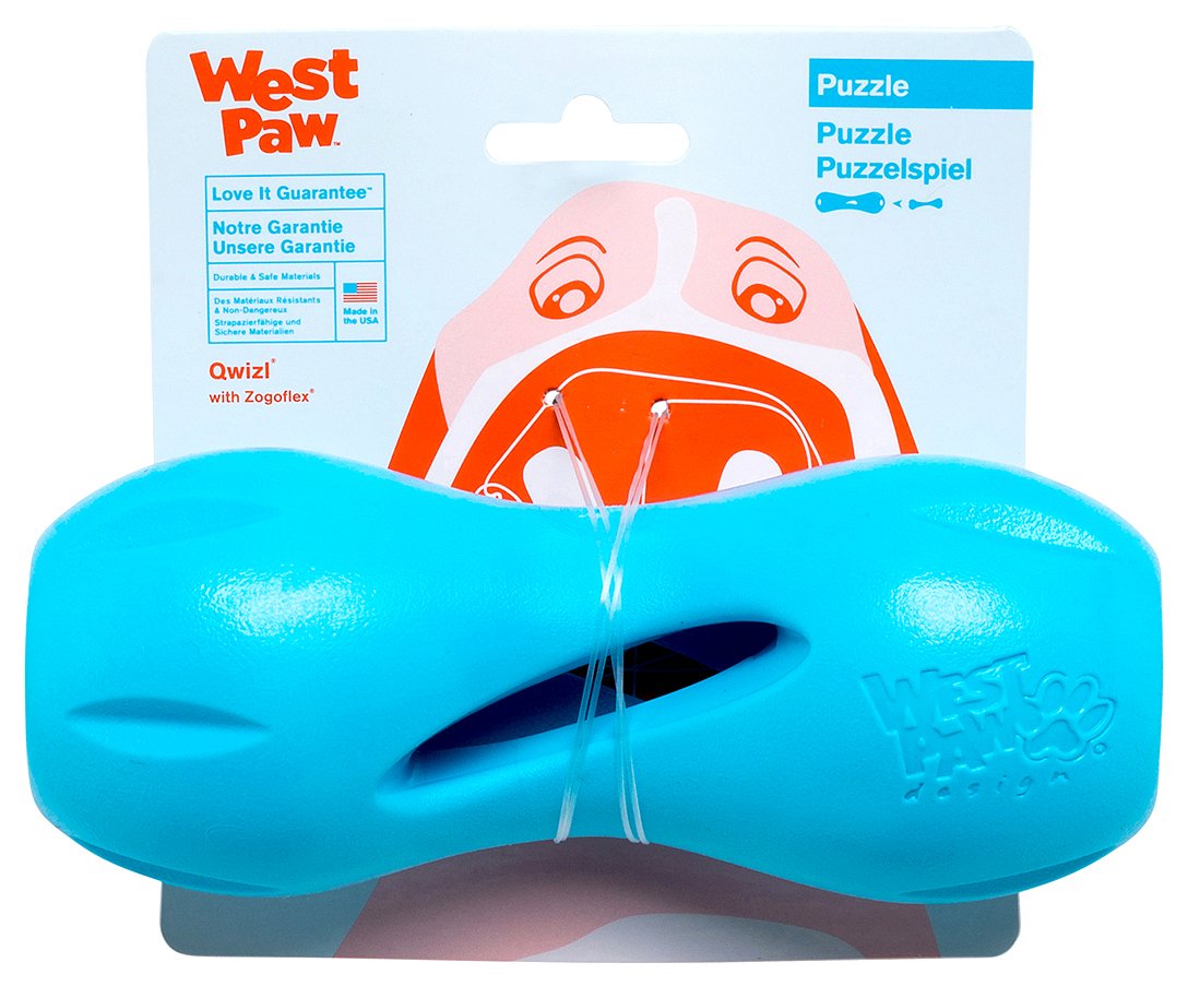 West Paw 562 Qwizl Dog Toy, L, Blue Amazon.co.uk Pet Supplies
