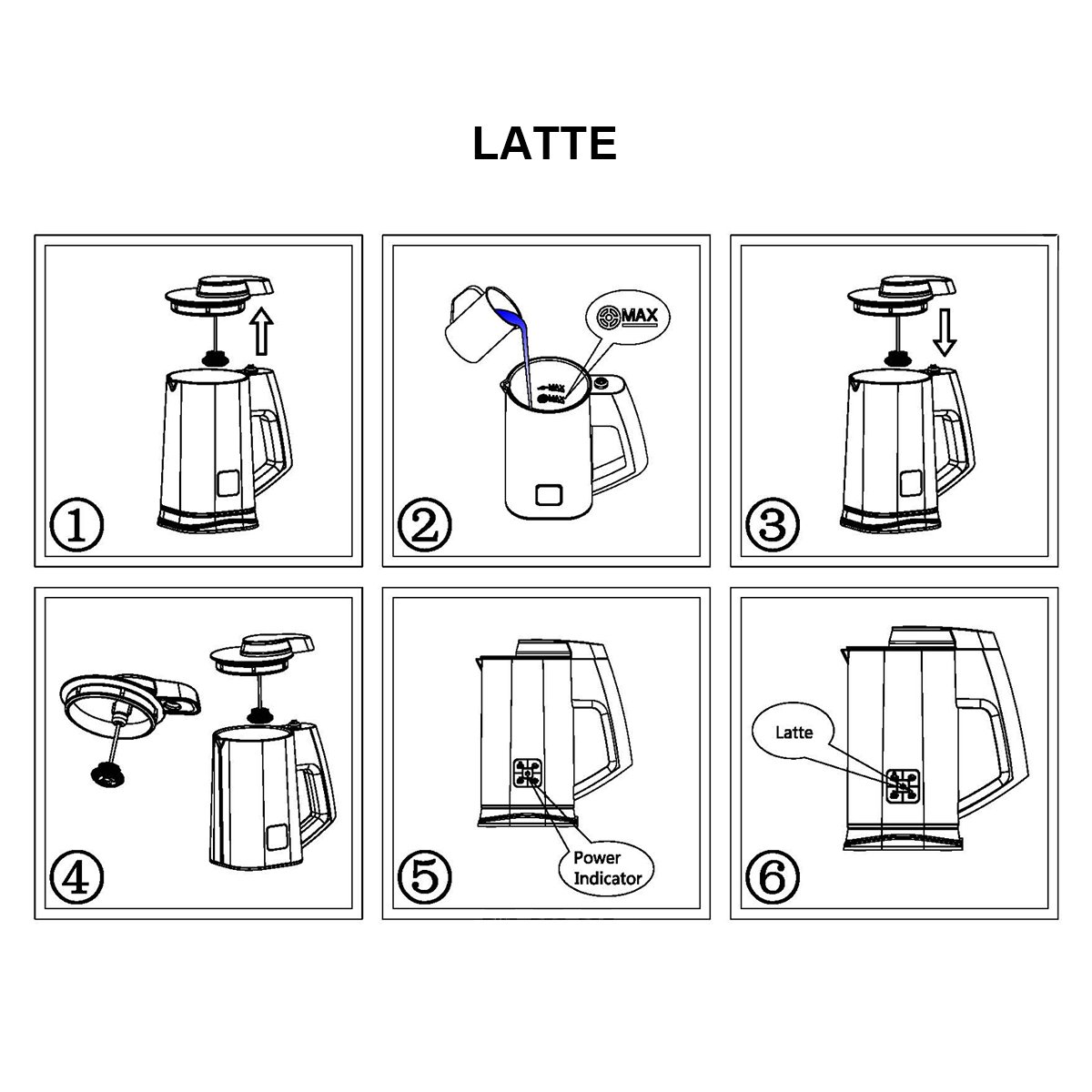 Automatic Electric Milk Frother,CUSIBOX Stainless Steel Electric Milk Steamer,Hot or Cold Milk with New Foam Density Feature Heater and Cappuccino Maker