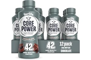 Core Power Elite High Protein Shake, Chocolate, 42g Bottle, 14oz, 12 Pack