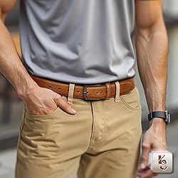 KEMISANT Men Belt-Genuine Leather Belt for Men