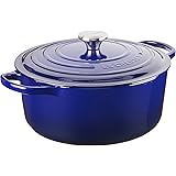 Le Creuset Enameled Cast Iron Signature Round Dutch Oven, 7.25 qt., Indigo