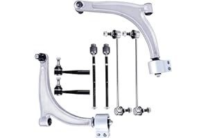 KUIPERAUTO 8PCS Front Suspension Kit Lower Control Arms and Ball Joint Assembly Compatible with 2005-2010 Pontiac G6/2004-2012 Chevrolet Malibu/2007-2009 Saturn Aura