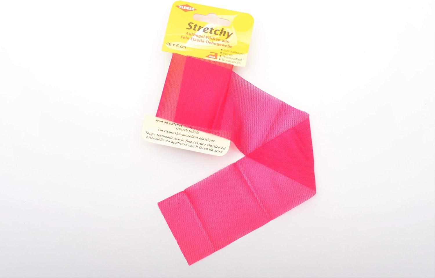 Kleiber 40 x 6 cm Iron on Elasticated Clothing Repair Tape, Pink, 40 x 6 x 0,05 cm - Image 5