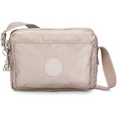 Kipling Women’s Abanu Medium Crossbody Bag, Lightweight, Adjustable Nylon Waist Pack with Multi-Compartment Zip Pockets