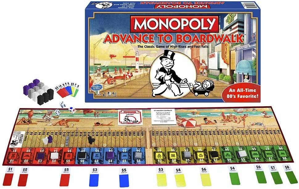 Winning Moves Games Monopoly Advance to Boardwalk - The Classic Game of High Rises & Fast Falls! Children's Board Game