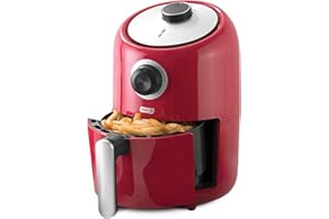 DASH Compact Air Fryer Oven Cooker with Temperature Control, Non-stick Fry Basket, Recipe Guide + Auto Shut off Feature, 2 Qu