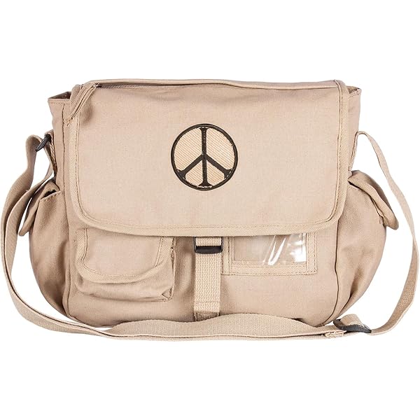 Amazon.com: Fox Outdoor Products Retro Messenger Bag, Peace Khaki
