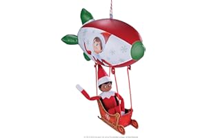 The Elf on the Shelf Polar Props Peppermint Blimp Ride – 20th Anniversary Scout Elf Accessory (Scout Elf Not Included)