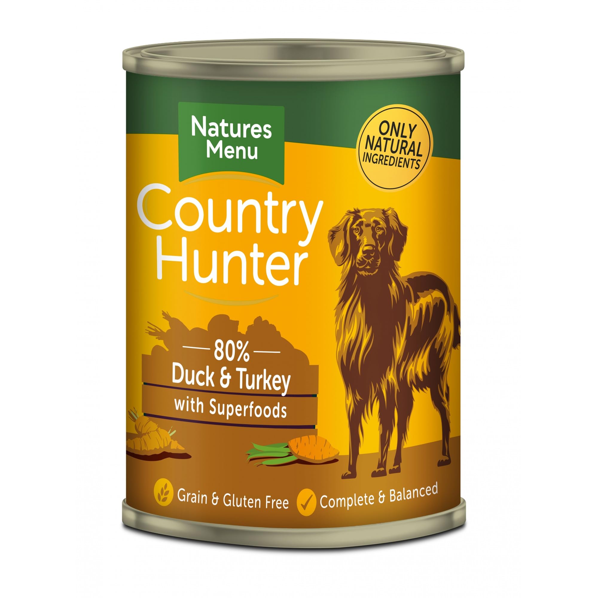 Natures Menu Dog Country Hunter Duck & Turkey Tins 6x400gm