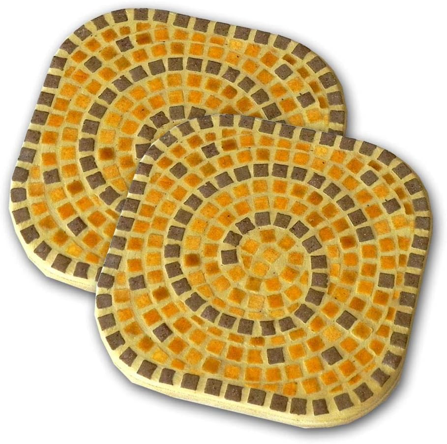 DIY Mosaic Coasters kit, 2 Pieces Honey Toys & Games