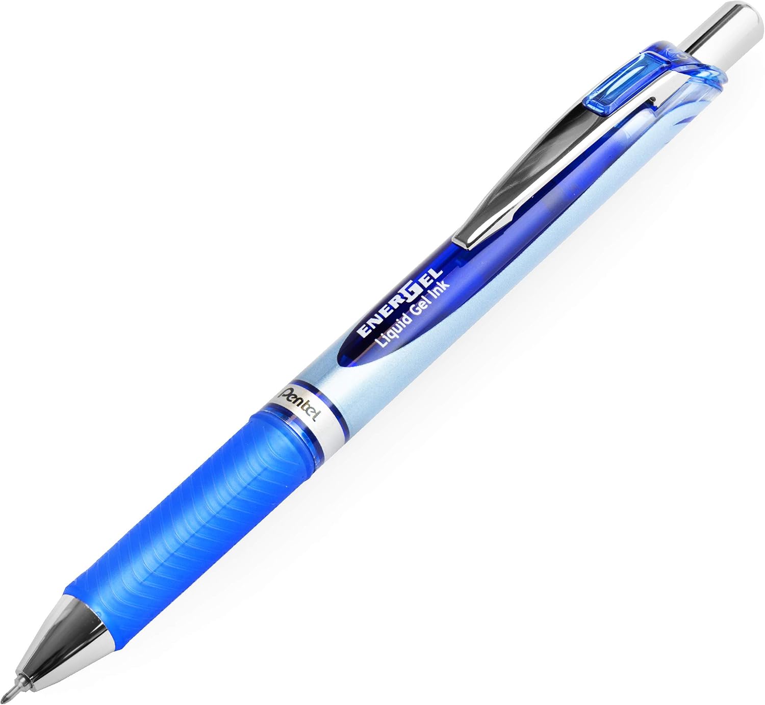 Pentel Energel BLN75 Retractable Gel Ink Rollerball Pen - 0.5mm - Blue - Pack of 14, 1 count (Pack of 14) - Image 3