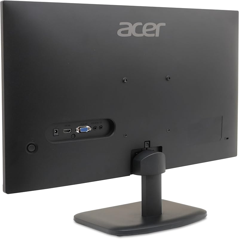 acer EK241YEbi, 24" Full HD IPS PC Screen, 100Hz HDMI/75Hz VGA (1920x1080, 16:9, FreeSync, 1ms VRB, 250 Nits, Comfyview, BlueLightShield, Flicker-Less, 1xVGA/1xHDMI 1.4) Monitor PC, cor preta