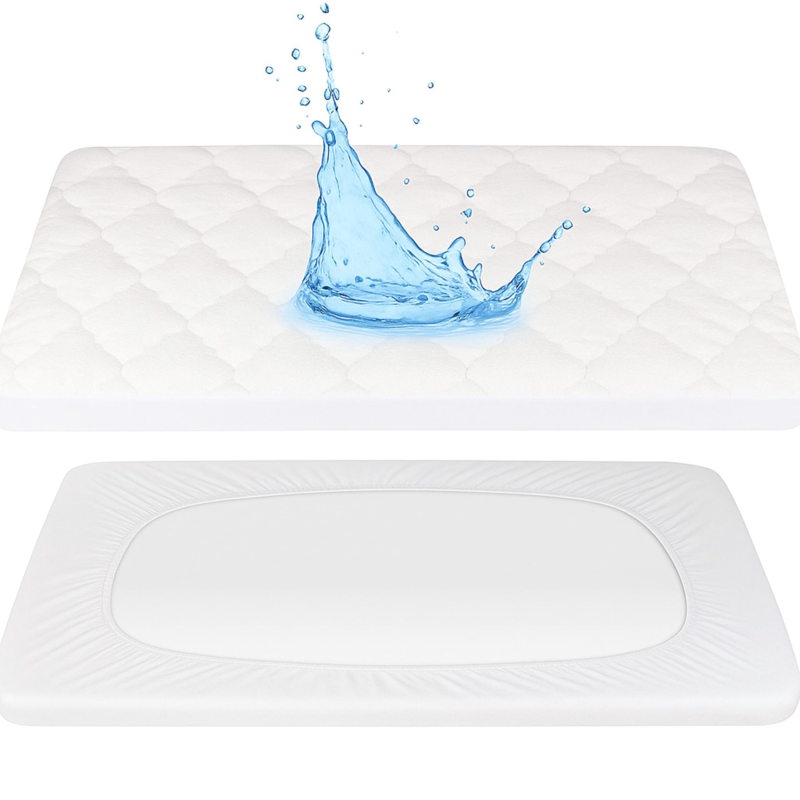 Dudu N Girlie Quilted Waterproof Cotton Thick Cot Bed Mattress Protector
