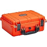 MEIJIA Portable All Weather Waterproof Camera Case With Foam,Fit Use of Drones,Camera,Equipments,Pistols,15.98x12.99x6.85inches