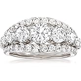 Ross-Simons 3.00 ct. t.w. Diamond Multi-Row Ring in 14kt White Gold