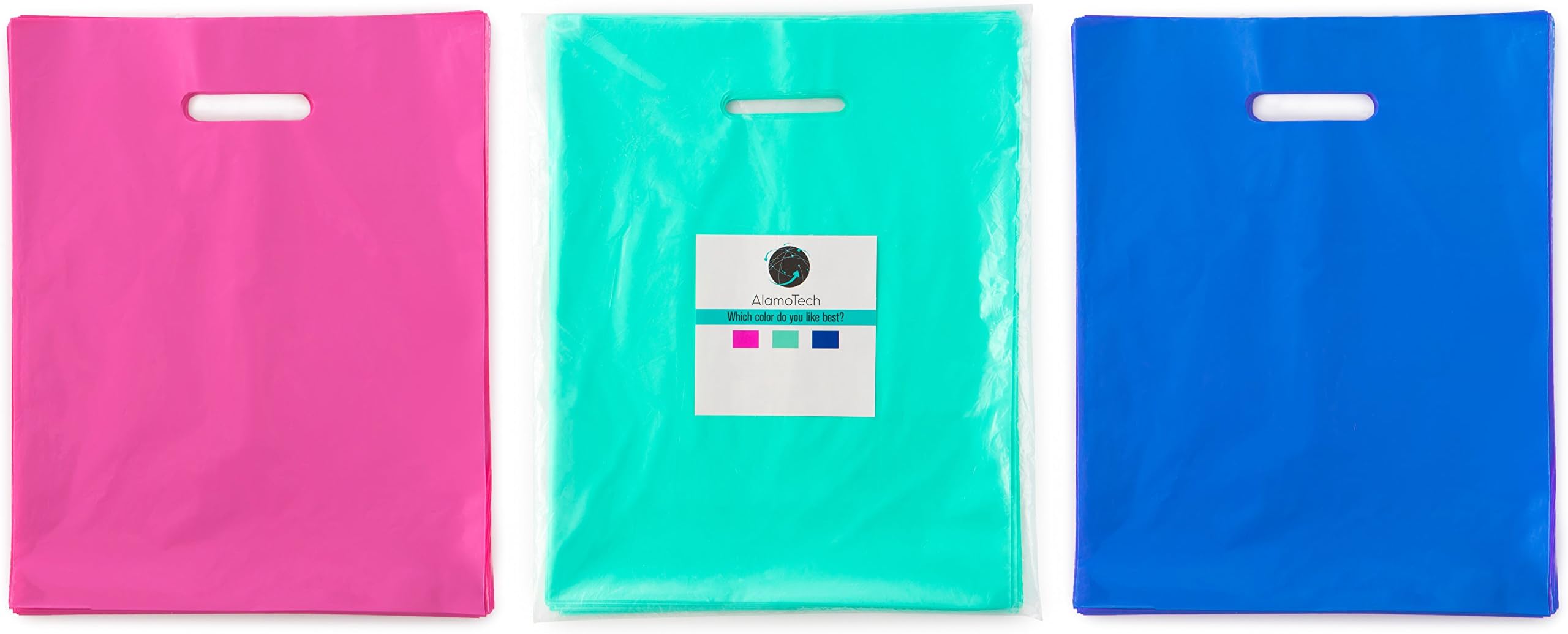 NEW 150 9x12 Teal, Royal Blue, Pink Premium LDPE Plastic Merchandise Bags, Best for Retail Shopping, Lularoe T-shirt Grocery Birthday Gift, Party Favor, Extra 2 mil thick,Recyclable