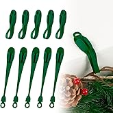 Duseu 10 Pcs Christmas Garland Hanger for Mantle Garland Ties Stocking Hooks Silicone Adhesive Straps Wreath Hangers for Front Door Frame Fireplace