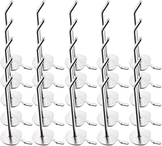 25 ganchos de clavija individuales para panel perforado, paredes de