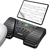 LEKATO Wireless Bluetooth Page Turner Pedal for Ipad,Tablets Android IOS | Rechargeable Wireless Music Page Turner Pedal Foot Pedal Silent Page Turner Ipad Page Turner for Hands-Free