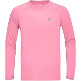 DRONIRING Boys UPF 50+ Swim Shirt Long Sleeve, 1 or 2 Pack Rash Guard Tops | For 2T-16 Years Toddler Youth Kids, SPF 50+ UV Sun Protection, Quick Dry, Lightweight for Beach Fishing and Water Sports