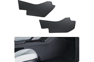 BASENOR 2025 2026 Tesla Model Y Center Console Side Anti-Kick Mats, Waterproof & Dust Resistant Protector Cover Front Seat fo