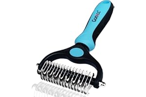 gonicc Professional Dog and Cat Brush for Shedding, Ideal Deshedding Tool, for Long & Short Haired Pets. (Pets Dematting Comb)