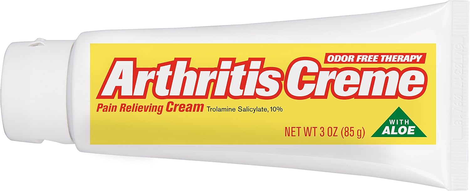 Basic Care Arthricream, Trolamine Salicylate 10%, Analgesic & Arthritis Pain Relief Cream, 3 Ounces: Health & Personal Care