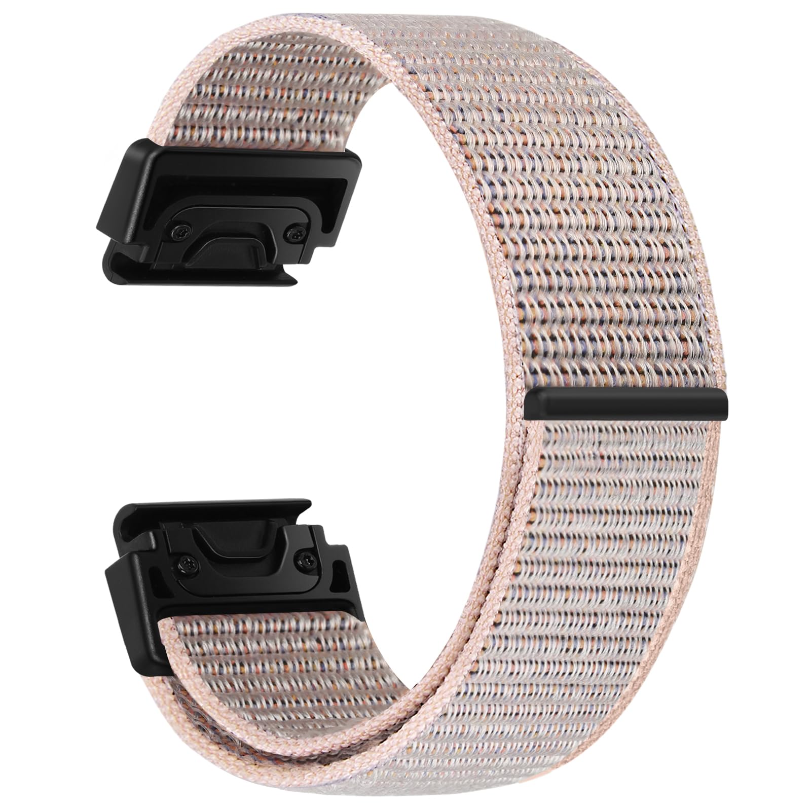 BTTNG 22mm Watch Strap Compatible with Garmin Fenix 8 47mm/7/7 Pro/6/6 Pro/5 Plus, Nylon QuickFit Sport Band for Forerunner Instinct 2/EPIX 2