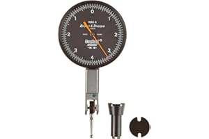 TESA Brown & Sharpe 599-7031-5 Dial Test Indicator Set, Black Dial, M1.4 x 0.3 Thread, 0-15-0 Reading, 1.5" Dial Diameter, 0"-0.03" Range, 0.0005" Graduation, +/-0.0005" Accuracy