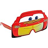 Sun-Staches Lightning McQueen Sunglasses | Official Disney Cars Costume Accessory | UV400 | One Size Fits Most