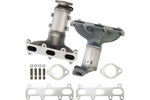 PULCHERFLOW Left & Right Catalytic Converter Compatible with 2007 2008 2009 Hyundai Santa Fe 2.7L High Performance (EPA Compliant)