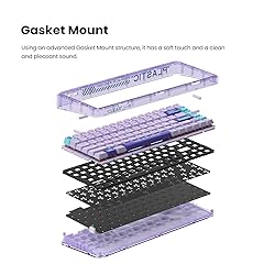 MelGeek Mojo84 Vaporwave Transparent Mechanical
