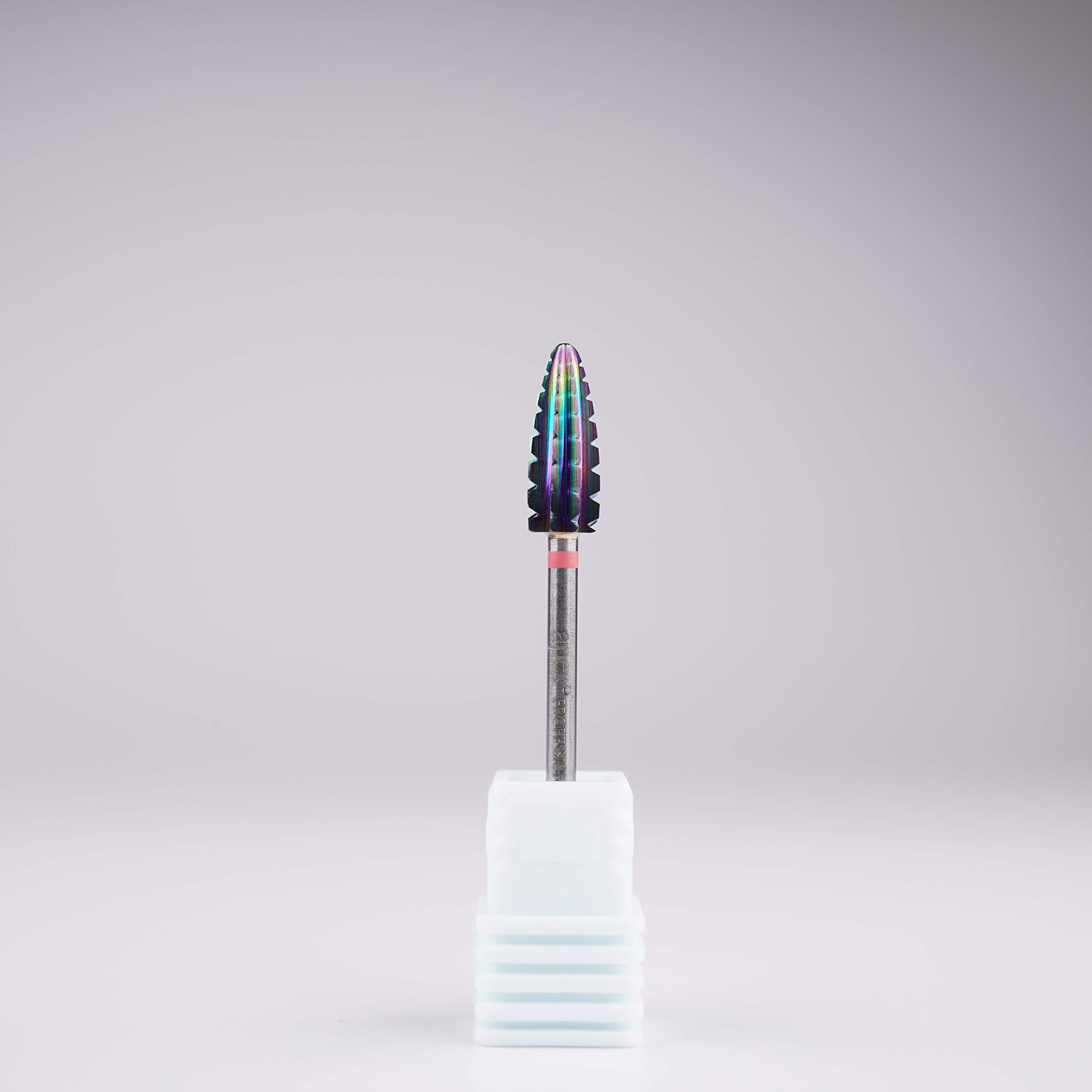 New* Apex® Professional Tungsten Carbide Electric Nail Drill Bit 3/32 inch, 2.35mm Shank for Gels, Acrylics, Nail Art, Manicure, Pedicure, Salon Professional Nails (Typhoon Rainbow) (3X Coarse)