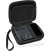 Hianjoo Hard Carrying Case Compatible with R36S/ RG353V/ RG35XX/ RG35XPlus/ RG353VS Handheld Console Portable Travel Storage Bag Holder Organizer, Black (Case Only)