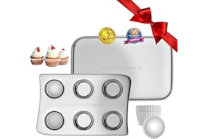 Doll Buddies Kids' Oven Pan Set Compatible with Easy Bake Ultimate Oven | Accessories for Cooking Easy Bake Oven Mixes | Includes Cupcake Pan, Rectangular Bake Pan & (75) Cupcake Liners