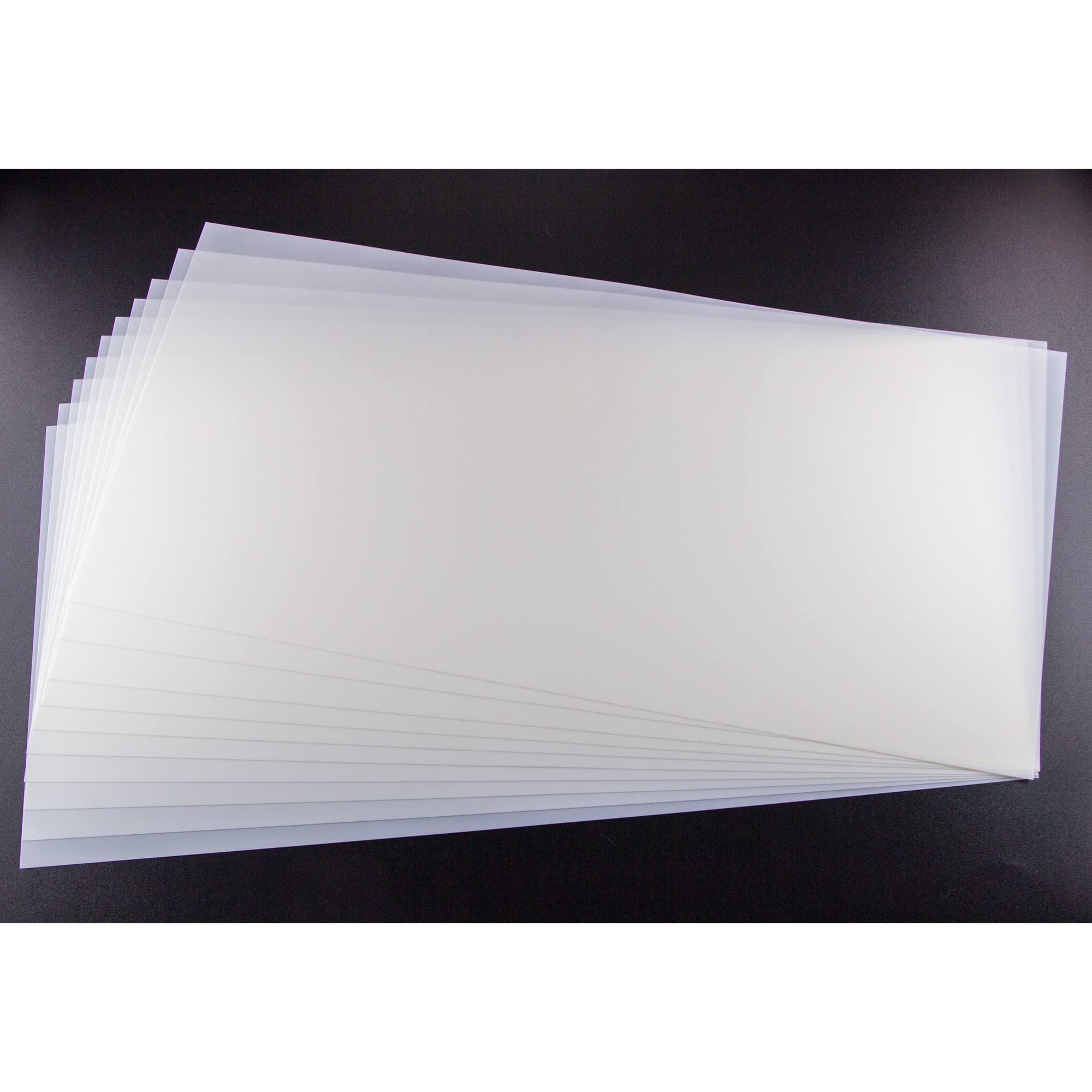 View 1 of 10PCS 10mil Blank Mylar Stencil Sheets,12X24 inch Milky Translucent PET Blank Stencils Sheets,Template Material for Cutting Machines, Laser Cutting, Food-Safe Craft Plastic