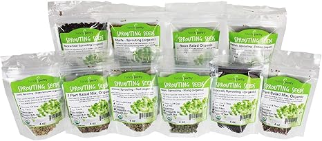 Handy Pantry Sprouting Seed Super Sampler Organic 2 5 Lbs Of 10