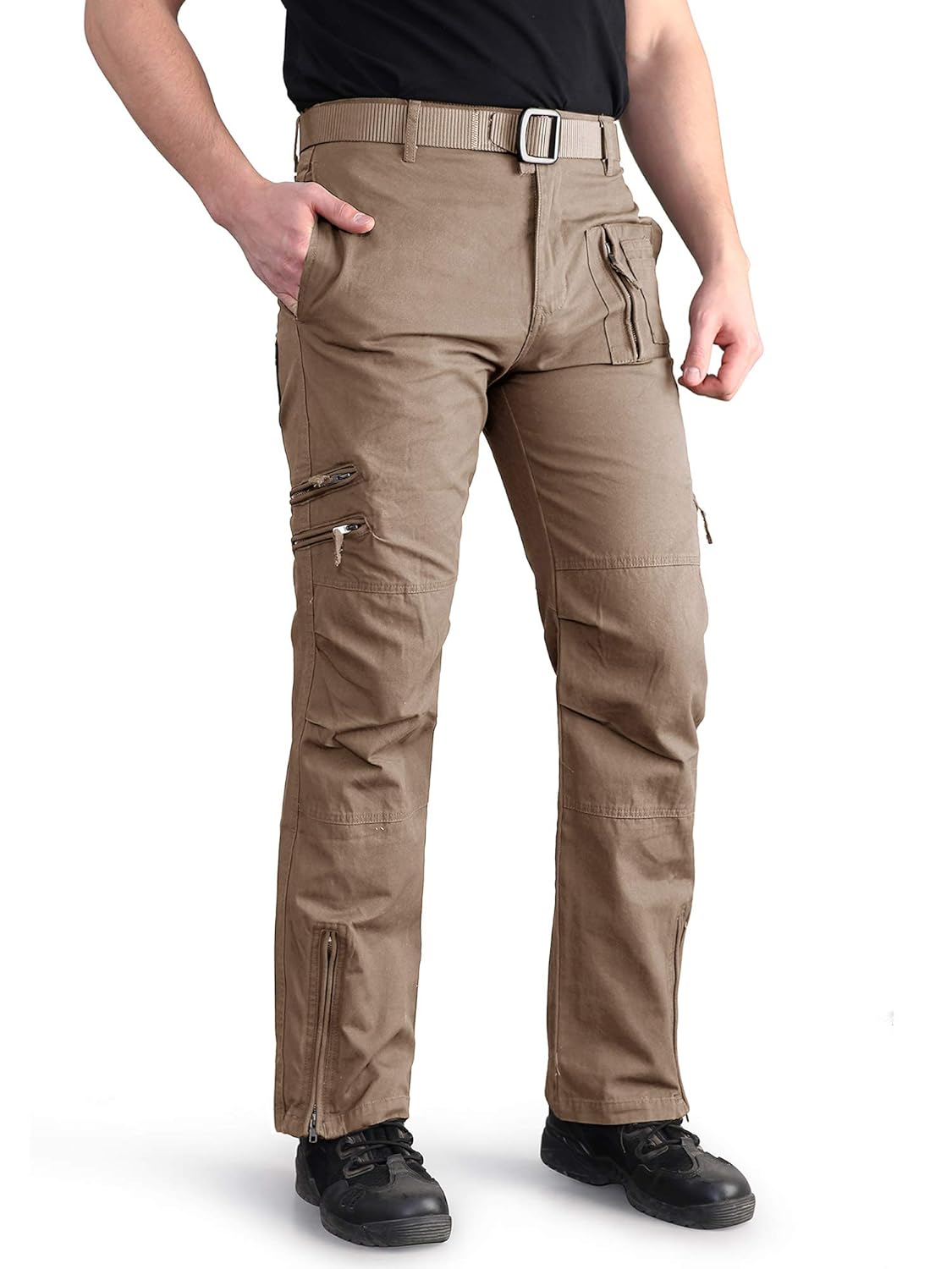品質は非常に良い メンズ ミリタリーパンツ カーゴ アウトドア タクティカル ワークパンツ メンズ Tacvasen ベルトなし 36 カーキ 36 カーキ B07m69pv84 感謝価格 Www Aiq Aiq Com Mx