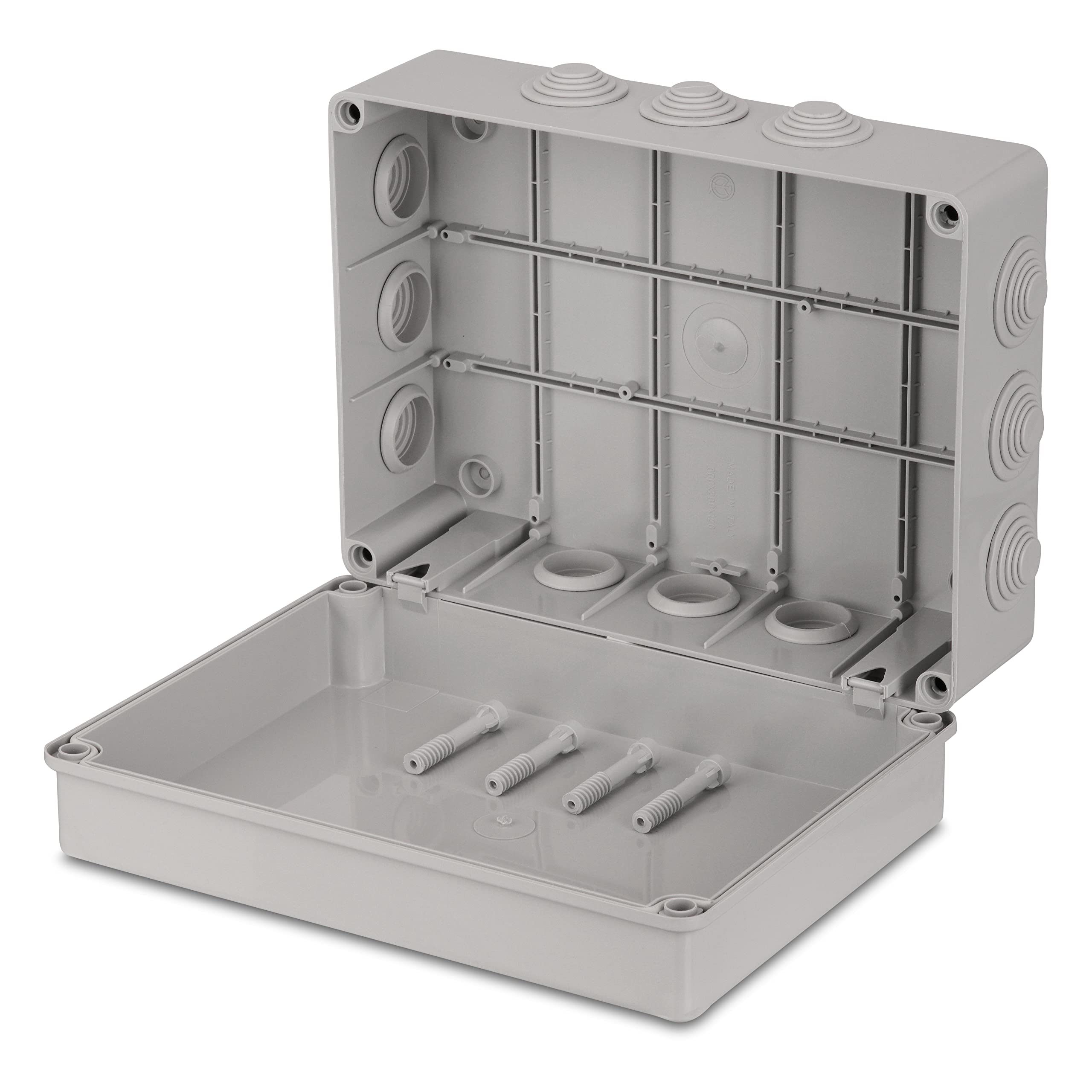 REV 0040610409 Junction Box, Surface-Mounted, IP55, 300 x 220 x 120 mm, Grey