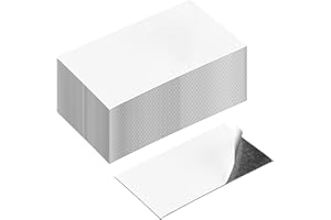 GcFoir Magnetic Sheets with Adhesive Backing 2 x 3.5 Inch, 200 Packs Business Card Magnets Peel and Stick, Business Cards Customizable, Adhesive Magnetic Sheets, Custom Business Cards Personalized