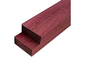4 Pieces Purpleheart Exotic Hardwood Lumber Boards 3/4" x 2" x 24" | Kiln-Dried Wood for Crafting, Turning & Woodworking Projects by Exotic Wood Zone