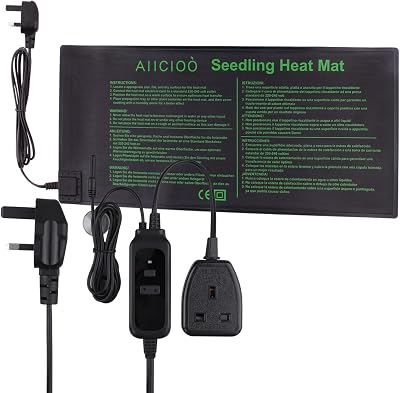 AIICIOO Seedling Heating Mat with Thermostat - Adjustable Warm Pad